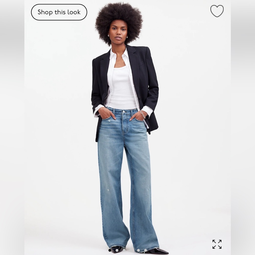 Madewell Low-Slung Baggy Jeans, NWT